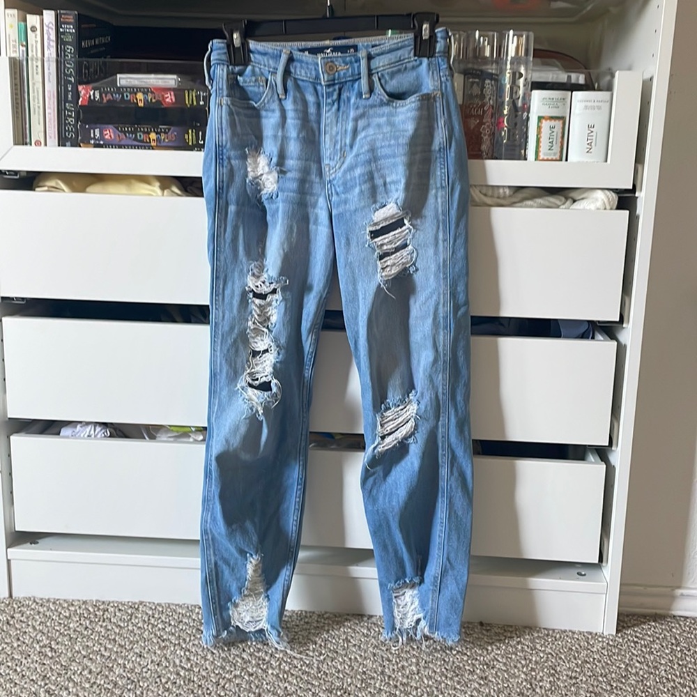 Hollister, W25, L27, blue jeans